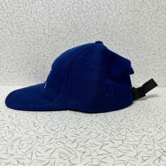 Vintage Harley-Davidson Wool StrapBack Winter Hat (Made in USA) NWOT Red/Wht/Blu - Picture 3 of 6